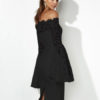 Off The Shoulder Lace Dress Bell Sleeve Shaping Party Dress - Image 4