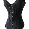 Overbust Corset Top Waist Trainer Lace Up Body Shaper Sexy Lingerie