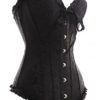 Overbust Corset Top Waist Trainer Lace Up Body Shaper Sexy Lingerie - Image 4
