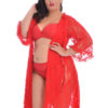 Plus Size Lace Women's Long Cover Up - Image 2