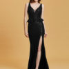 Prom Sexy Split Peplum Lace Sequin Floor Length Formal Evening Dresses - Image 7