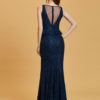Prom Sexy Split Peplum Lace Sequin Floor Length Formal Evening Dresses - Image 3