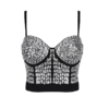 Rhinestone Beading Vest Women Party Nightclub Tank Top - Image 2