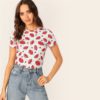 Round Neck Minimalist Women T shirt