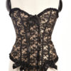 Satin Lace Strapless Corset - Image 4