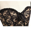 Satin Lace Strapless Corset - Image 3