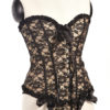Satin Lace Strapless Corset - Image 2