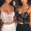 Sexy Crop Top Lace Cami Top Corset Bra Solid Color Lingerie - Image 5