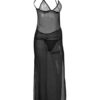 Sexy Gown Split Straps Slip Dresses With Panties For Women - Image 4