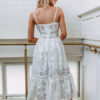 Sexy Long Dress Lace V Neck Straps Slip Dress - Image 4