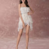Tiered Strapless A-line High Low Dress - Image 6