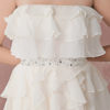 Tiered Strapless A-line High Low Dress - Image 7