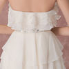 Tiered Strapless A-line High Low Dress - Image 8
