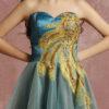 Tulle Applique Beaded Sweetheart A line Short Party Prom Dress - Image 16