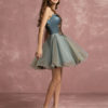 Tulle Applique Beaded Sweetheart A line Short Party Prom Dress - Image 3