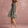 Tulle Applique Beaded Sweetheart A line Short Party Prom Dress - Image 4