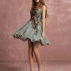 Tulle Applique Beaded Sweetheart A line Short Party Prom Dress - Image 5