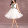 Tulle Lace Applique Beading Homecoming Knee Length Cocktail Prom Dress