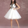Tulle Lace Applique Beading Homecoming Knee Length Cocktail Prom Dress - Image 4