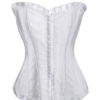 White Lace Up Corsets Ruffles Women‘s Bustier