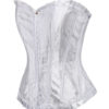 White Lace Up Corsets Ruffles Women‘s Bustier - Image 2