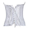 White Lace Up Corsets Ruffles Women‘s Bustier - Image 3