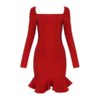 Women Bandage Vestidos Sexy Mini Mermaid Clubwears Evening Party Dress - Image 4