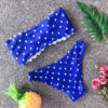Women Dot Swimsuit Push Up Bandeaukini Padded Bra Swimwear - Image 5