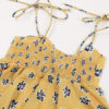 Women Floral Camis Straps Knotted Stretch Top - Image 4