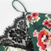 Women Floral Print Lace Cami Top And Shorts Sleepwear - Image 4