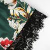Women Floral Print Lace Cami Top And Shorts Sleepwear - Image 5
