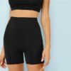 Women Plain Crop Athleisure Workout Leggings
