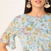 Women Round Neck A Line Fit And Flare Dresses - Image 5