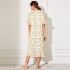 Women Sleepwear Cute Stretchy Banana Print Nightgown - Image 2