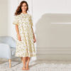 Women Sleepwear Cute Stretchy Banana Print Nightgown - Image 4