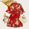 Women Jumpsuit Half Sleeve Casual Boho Playsuit - Image 2
