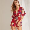 Women Jumpsuit Half Sleeve Casual Boho Playsuit