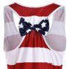 American Flag Bowknot Patriotic Racerback Tank Dress - Image 15