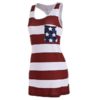 American Flag Bowknot Patriotic Racerback Tank Dress - Image 2