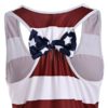 American Flag Bowknot Patriotic Racerback Tank Dress - Image 4