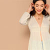 Bohemian Asymmetrical Hem Vacation Beach Long Kimono - Image 4