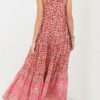 Bohemian Maxi Print Floral Button Sleeveless Dress - Image 2