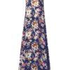 Bohemian Women Floral Printed Spaghetti Strap Beach Maxi Dresses - Image 2