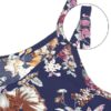Bohemian Women Floral Printed Spaghetti Strap Beach Maxi Dresses - Image 4