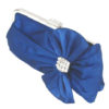 Bridal Clutch Wedding Handbag Bow Rhinestone Beaded Evening Purse - Image 2