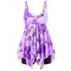 Cami Strap Butterflies Print Tankini