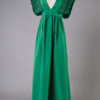 Chiffon Maxi Dress Plunging Evening Dress Sleeveless Cascading  Dress - Image 7