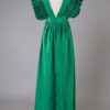 Chiffon Maxi Dress Plunging Evening Dress Sleeveless Cascading  Dress - Image 8