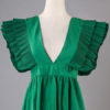 Chiffon Maxi Dress Plunging Evening Dress Sleeveless Cascading  Dress - Image 9