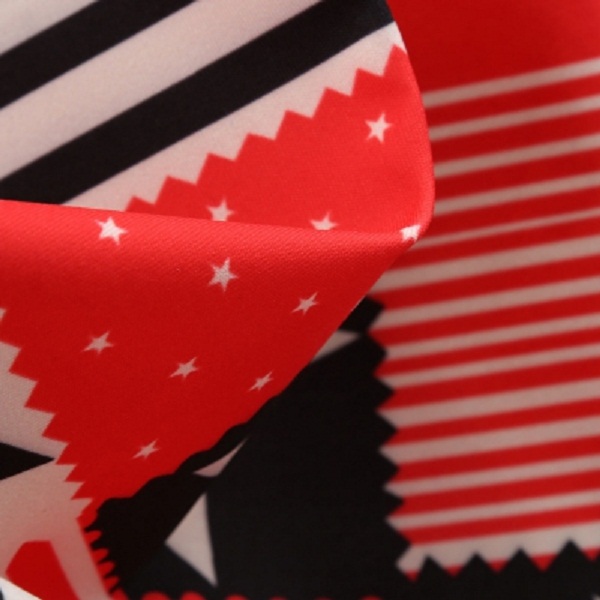 Criss Cross American Flag Print Flare Dress - Image 4